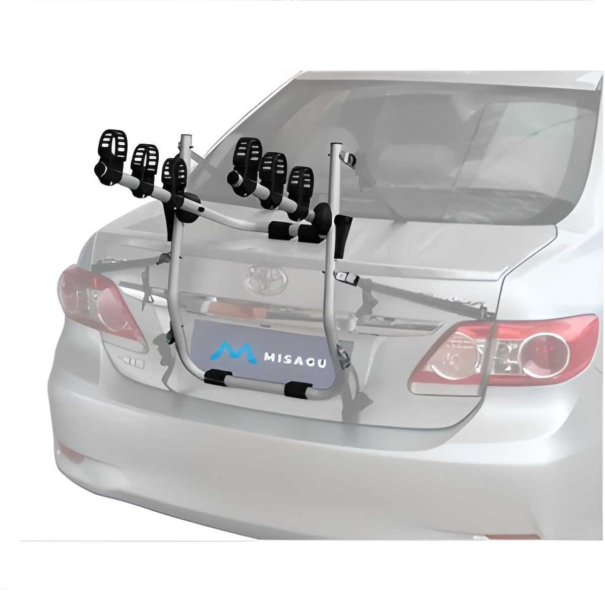 Rack Portabicicletas Universal para Cajuela 3 Bicicletas