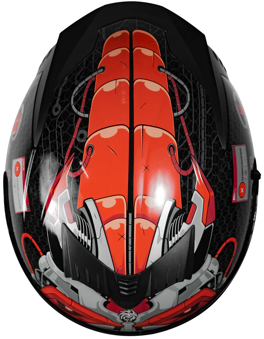 CASCO KOV ERROR SPARTAN ROJO INTEGRAL LENTE INTERNO CERTIFICADO DOT