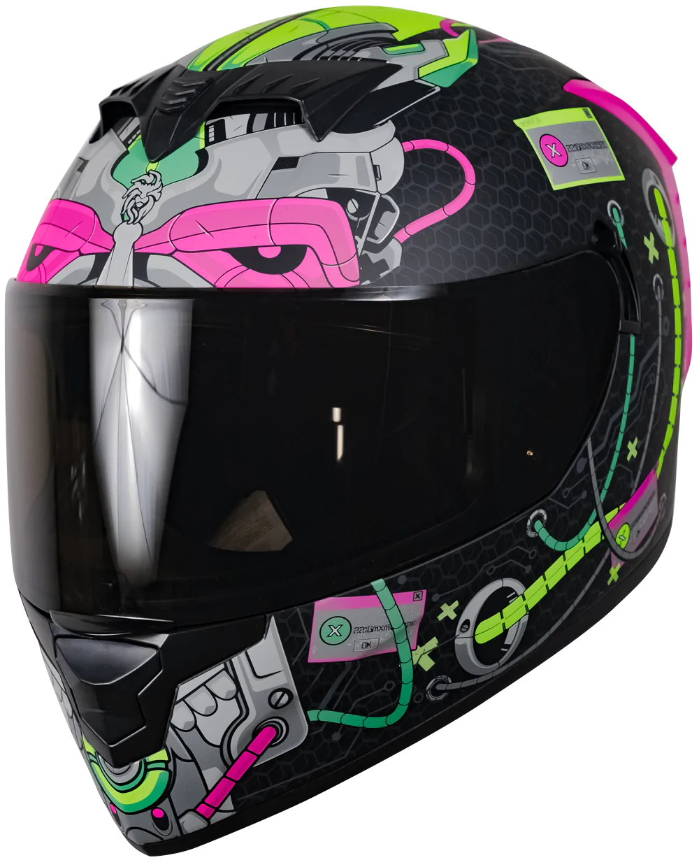 CASCO KOV SPARTAN ERROR ROSA PARA MOTO INTEGRAL ROSA CERTIFICADO