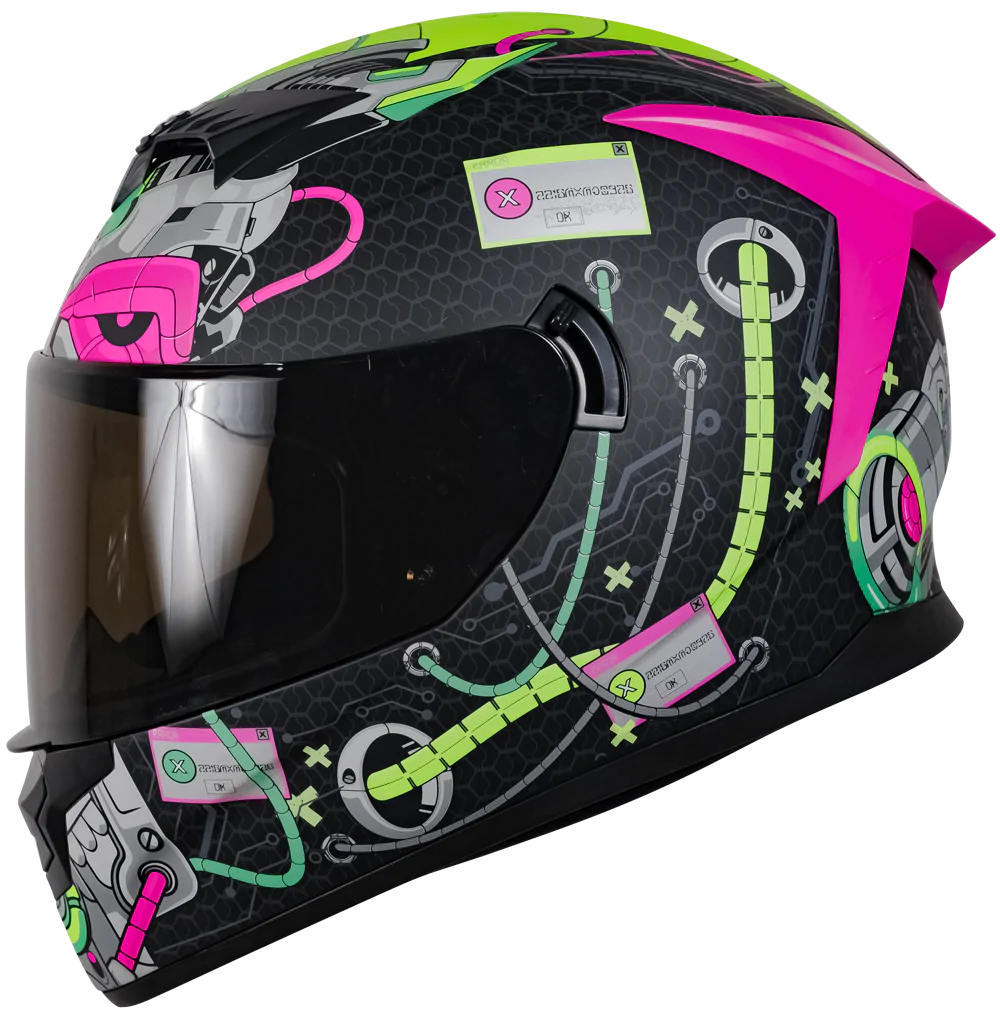 CASCO KOV SPARTAN ERROR ROSA PARA MOTO INTEGRAL ROSA CERTIFICADO