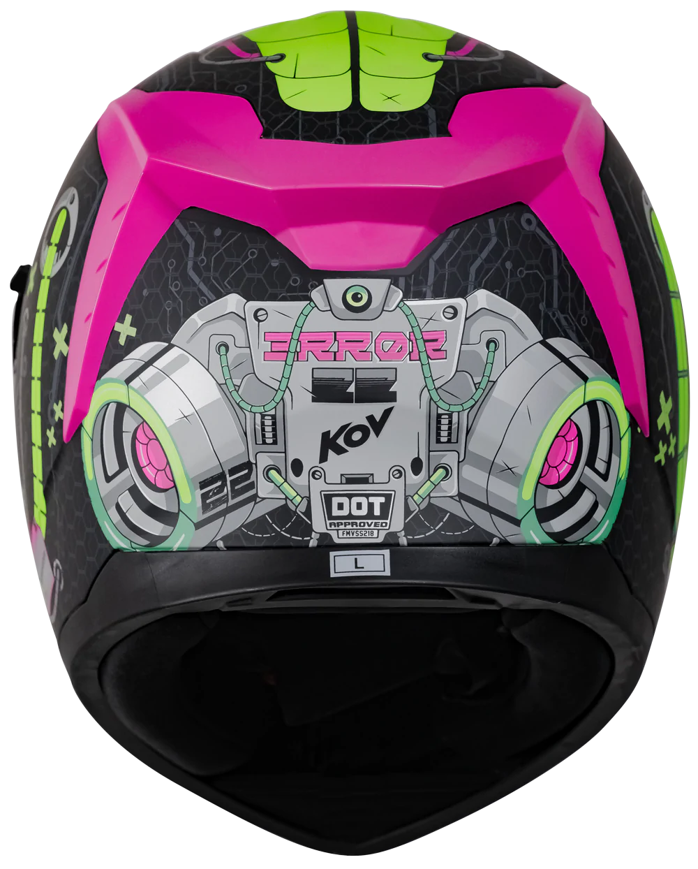 CASCO KOV SPARTAN ERROR ROSA PARA MOTO INTEGRAL ROSA CERTIFICADO