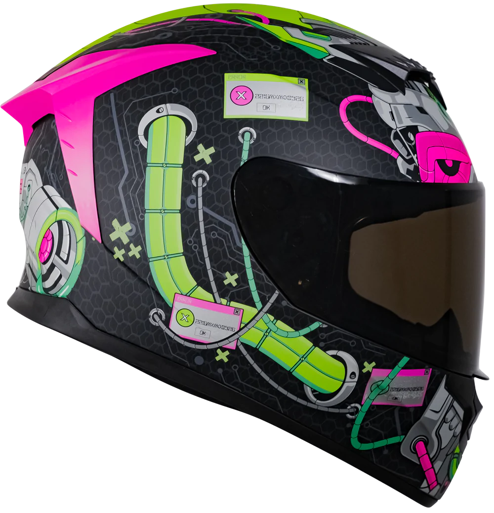 CASCO KOV SPARTAN ERROR ROSA PARA MOTO INTEGRAL ROSA CERTIFICADO