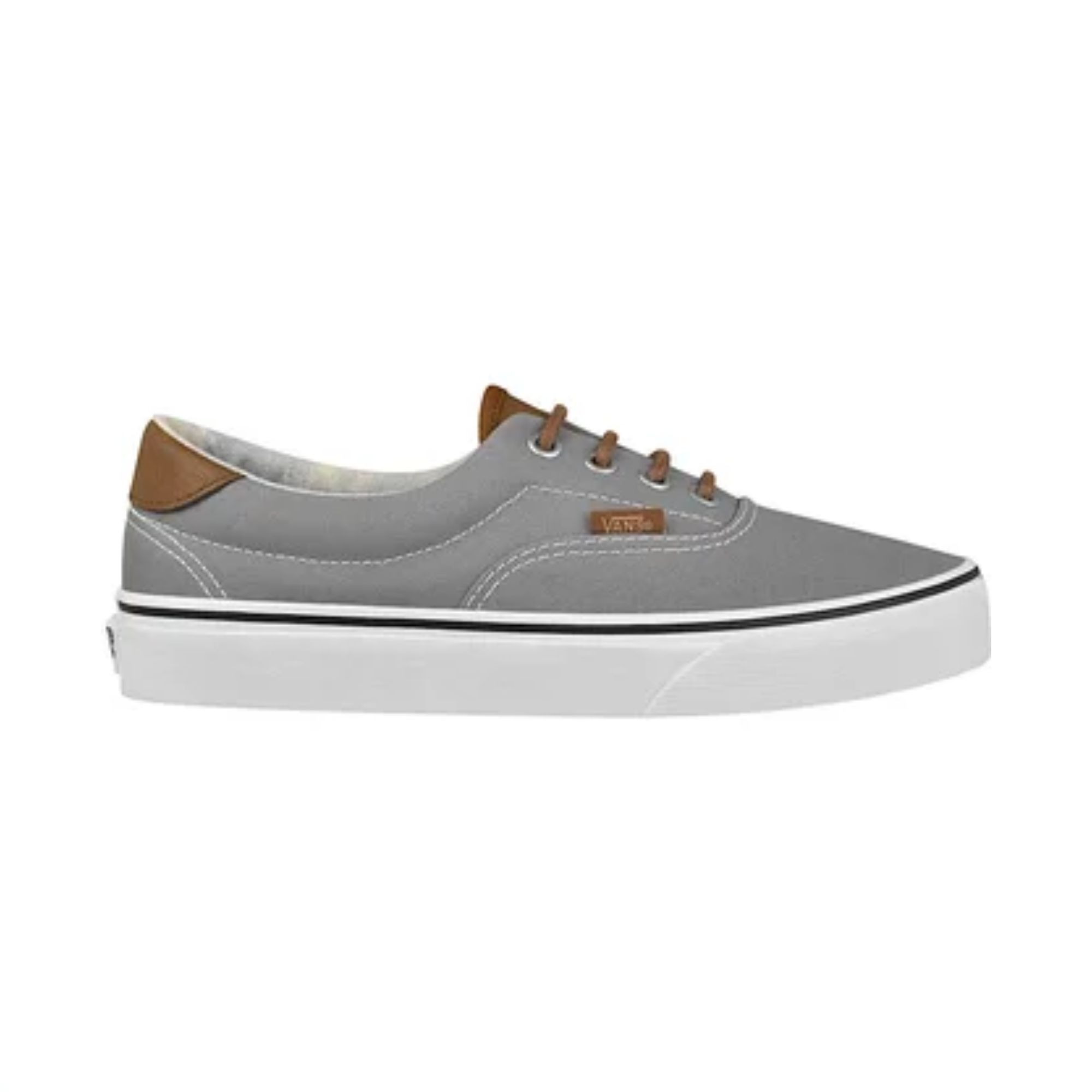Tenis Vans UA Era 59 Frost Gris con Café Unisex Originales 38FSQ70