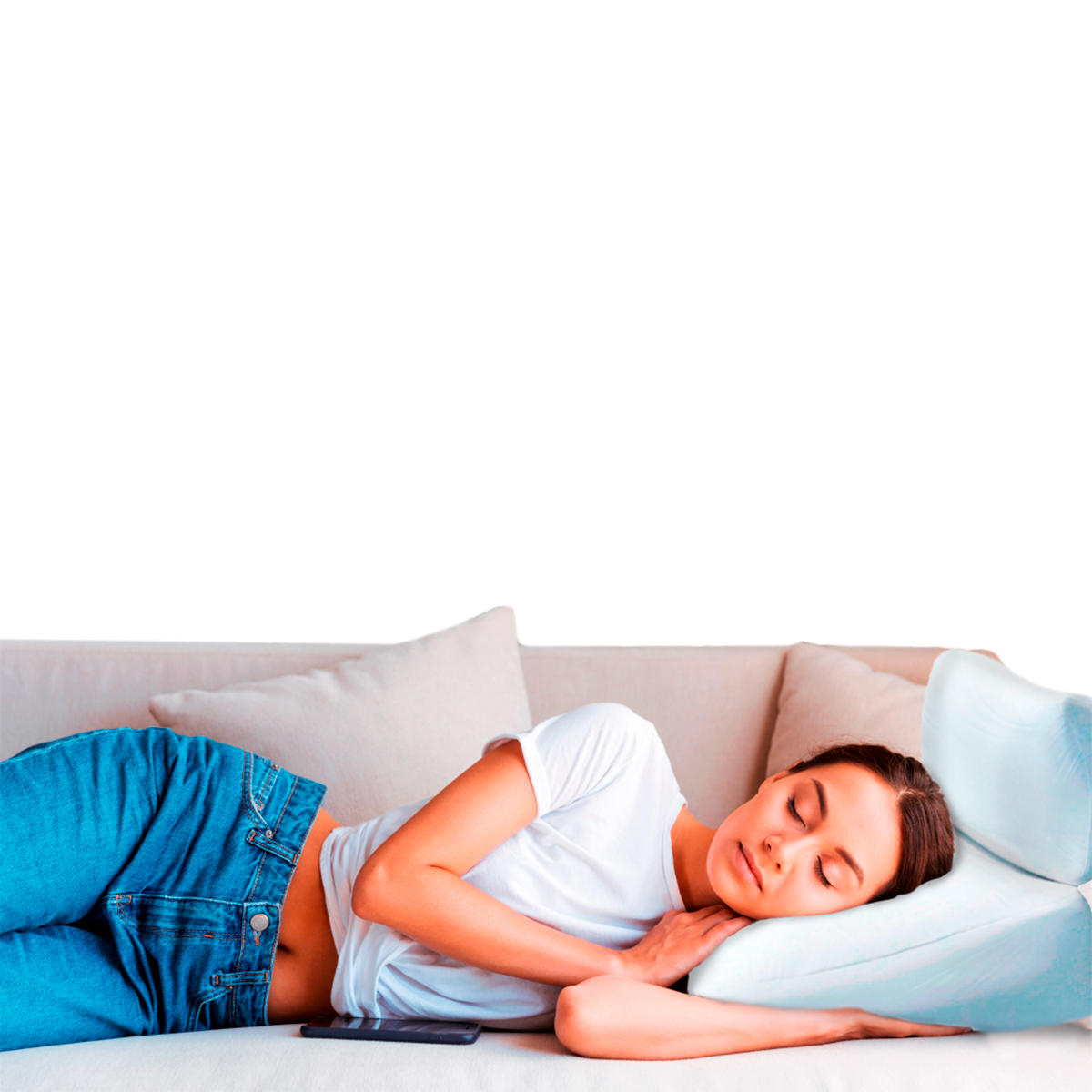 Almohada Suave Ultra Comfort Contour Flip Pillow Multiusos 10 en 1 Soporte para el cuerpo, Extra Cómoda.