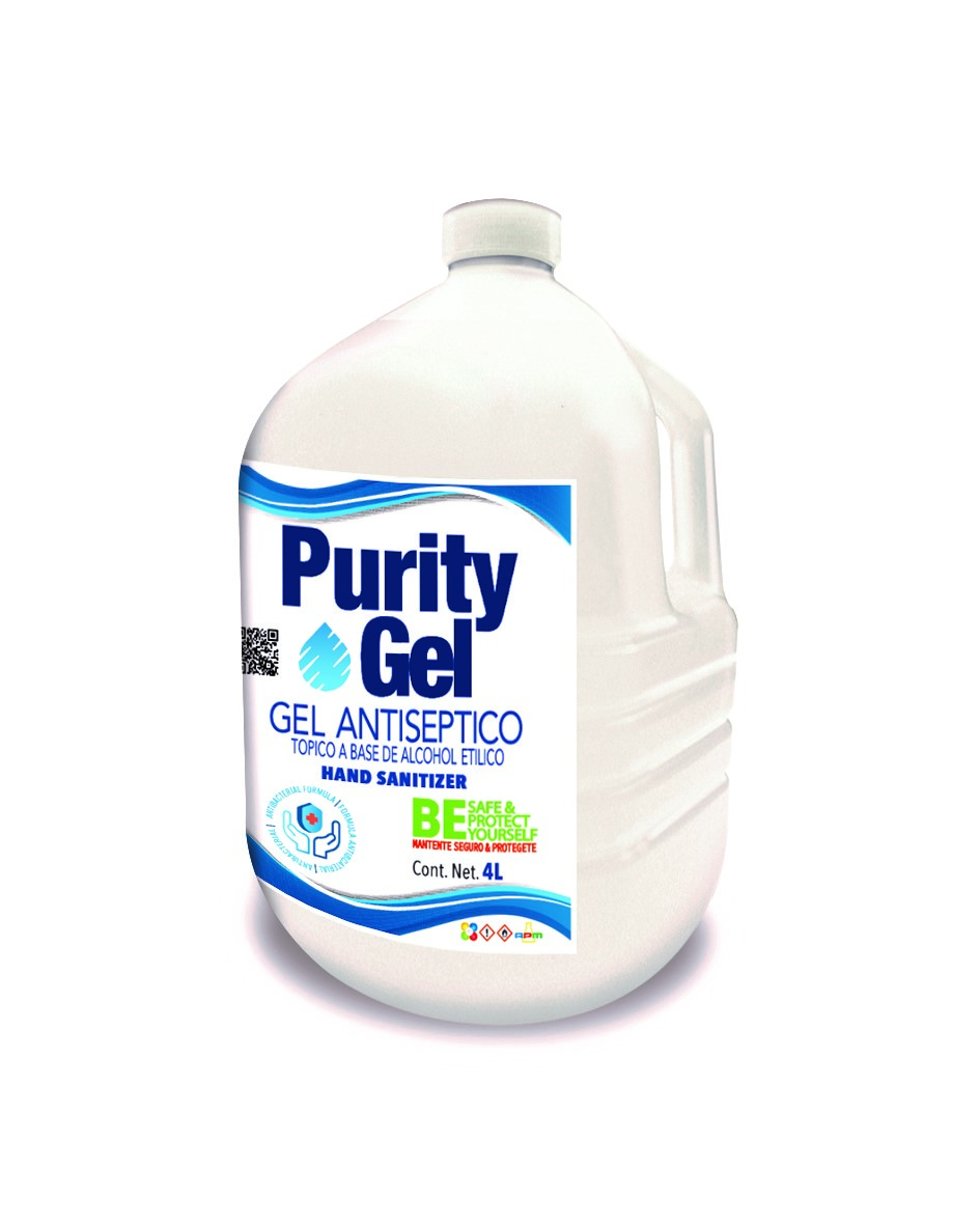 Gel Antibacterial Para Manos 4 L Purity Gel Antiséptico
