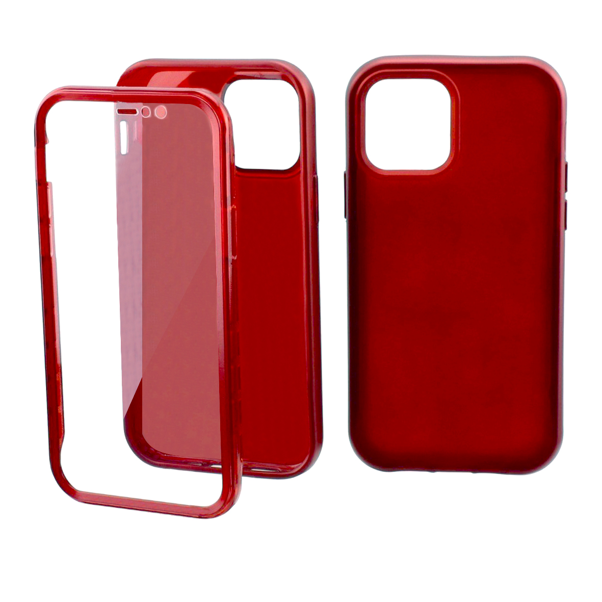 Funda Case Triche para IPHONE 12 | IPHONE 12 PRO Diseño Full Cover Color Vino