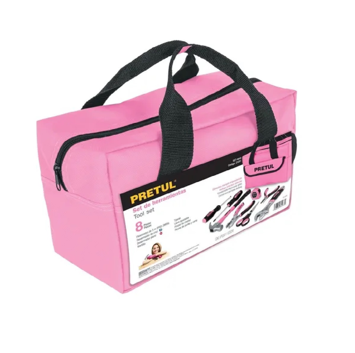 Set De Herramientas Basico, Color Rosa c/Estuche