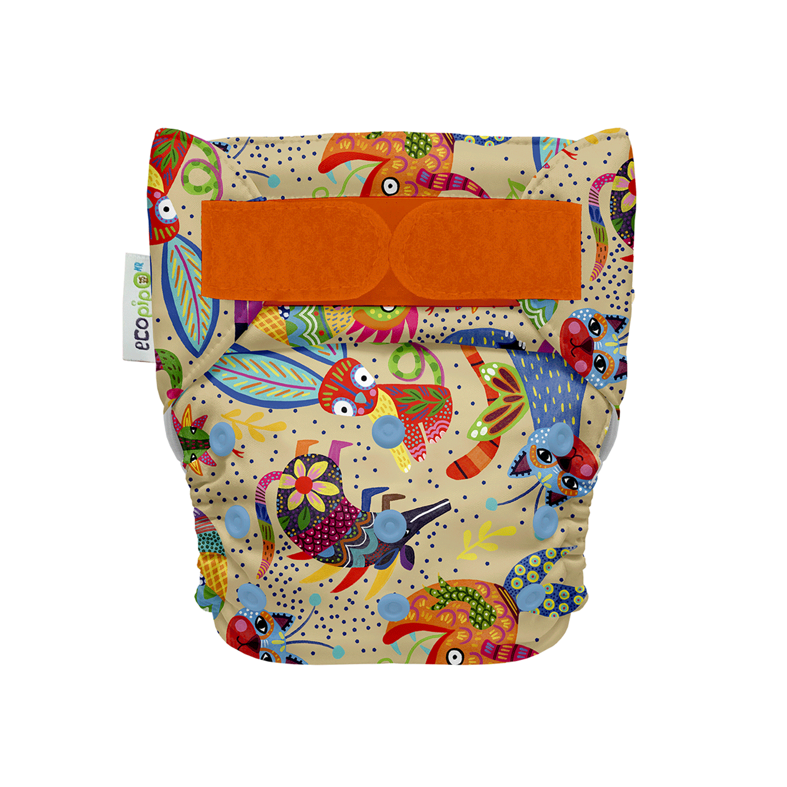  Pañal ecológico Ecopipo 1 pieza estampada, unitalla, reusable y lavable