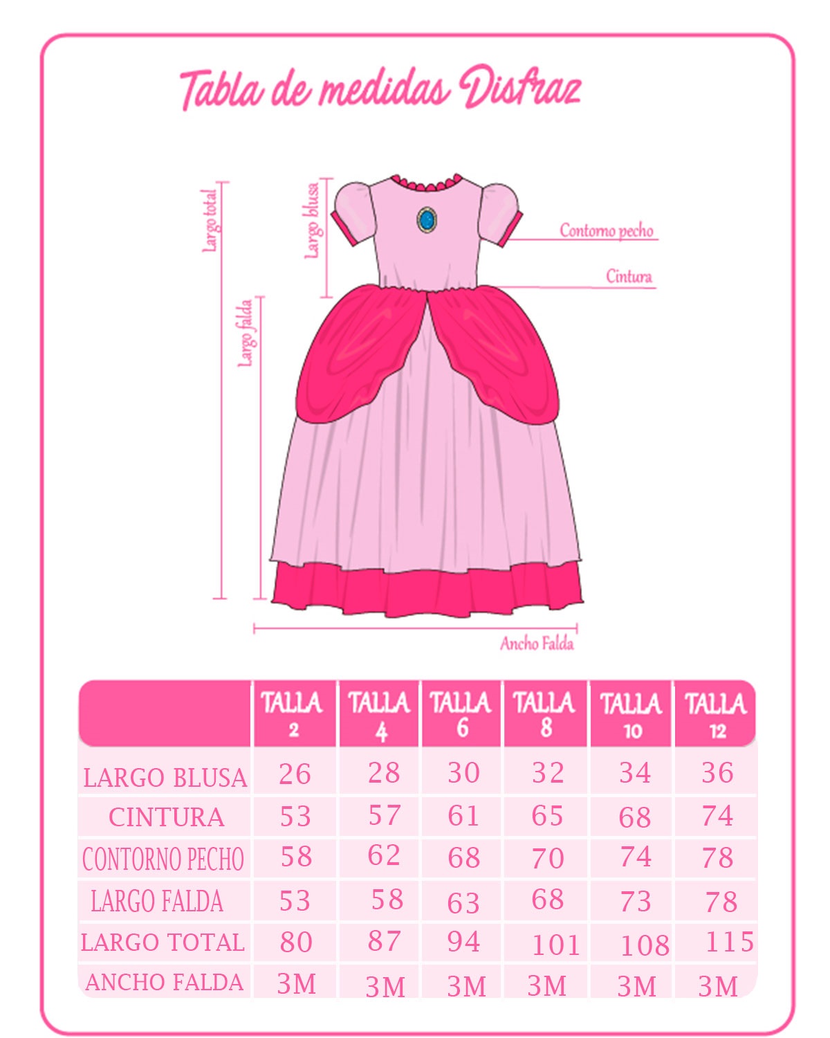 Disfraz Vestido Rapunzel Niña Princesa Enredados Elegante