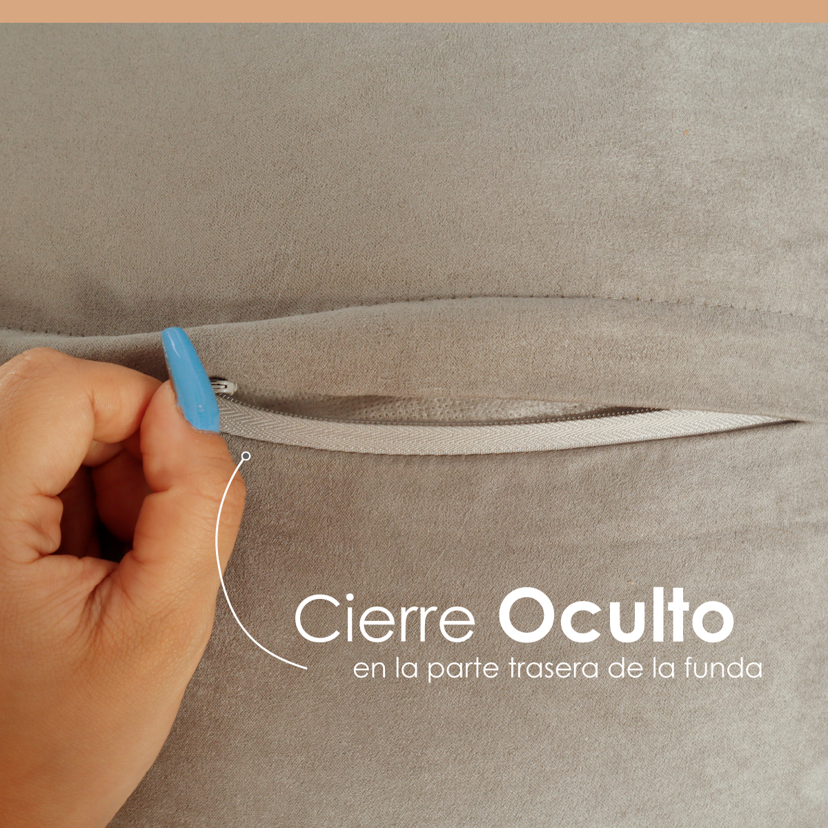 Paquete de 2 Fundas para cojín Decorativas 43x42cm peludo