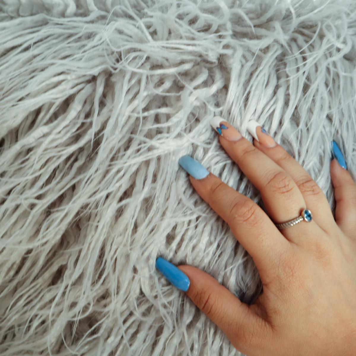 Paquete de 2 Fundas para cojín Decorativas 43x42cm peludo