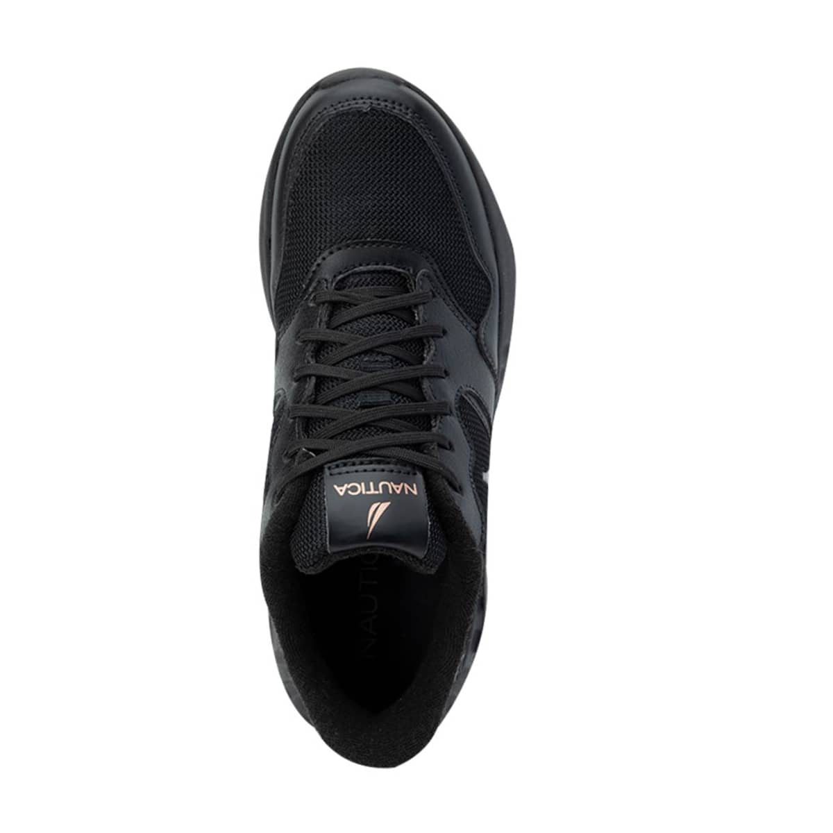 Tenis Casual Urbano Choclo Nautica color Negro para Mujer Tyan 1035206