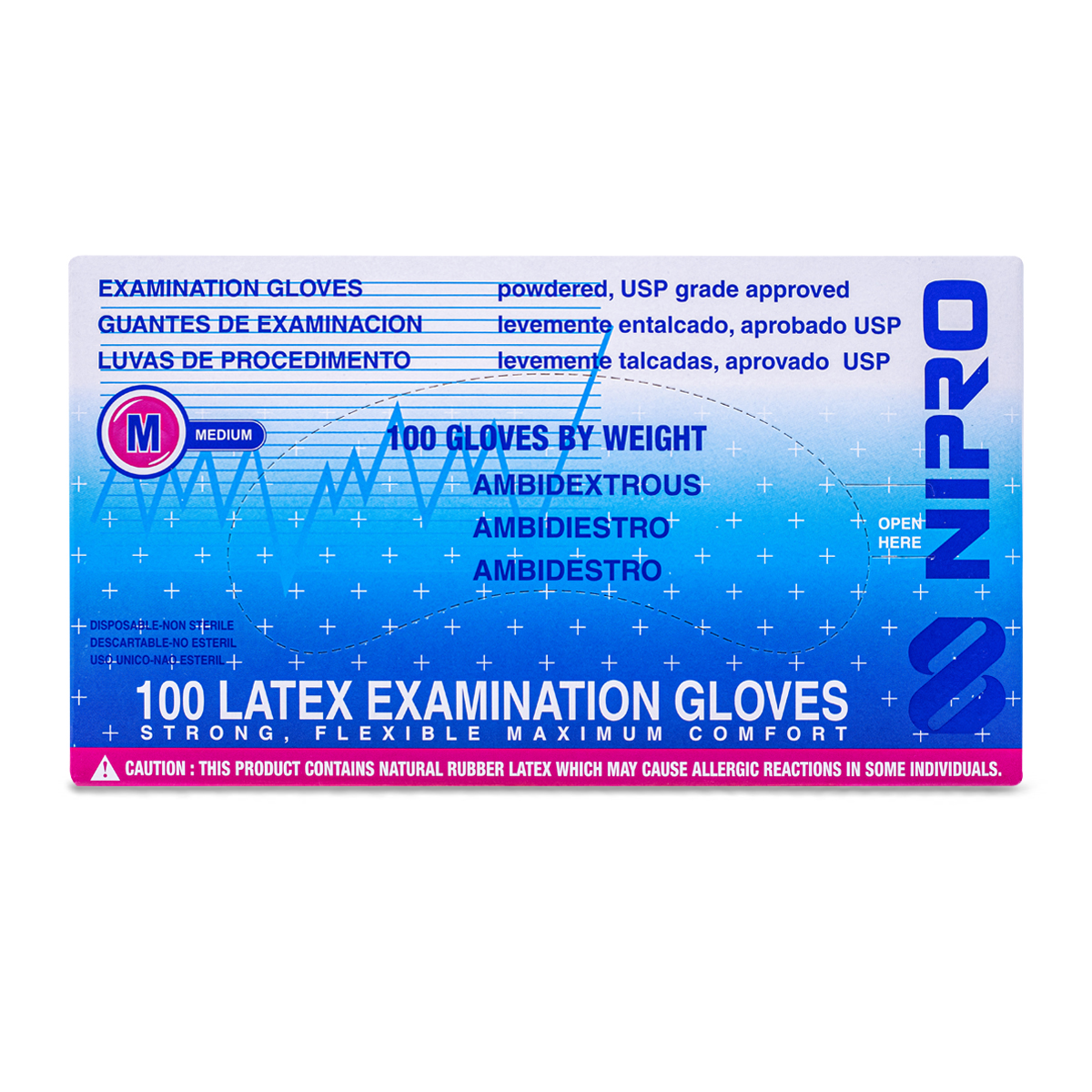 Guantes De Examinación Nipro Medianos 100 Piezas Nipro Medical