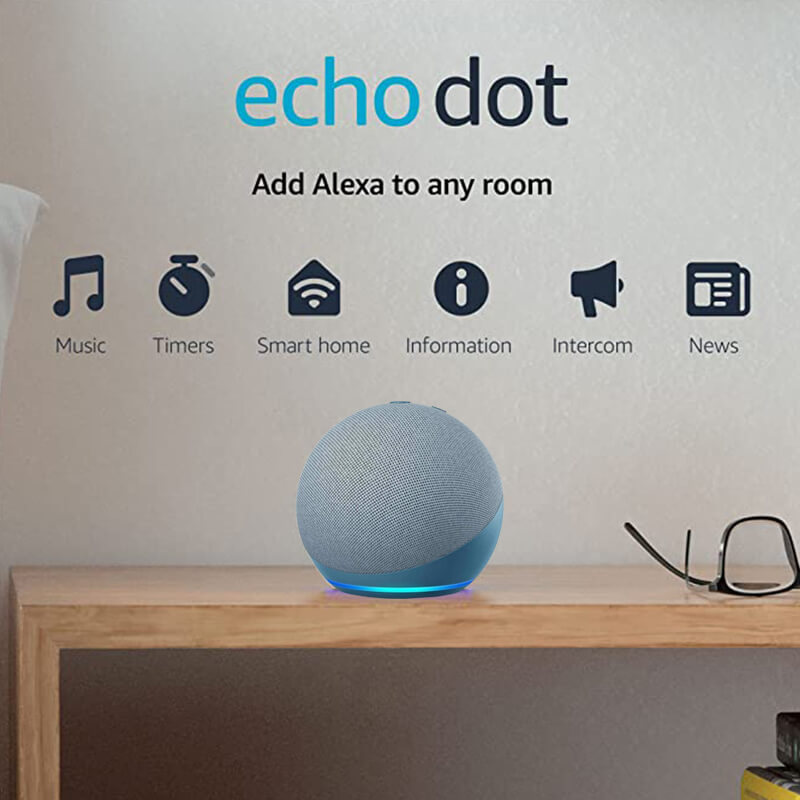 Amazon Echo Dot 4th Gen Bocina inteligente con asistente virtual Alexa