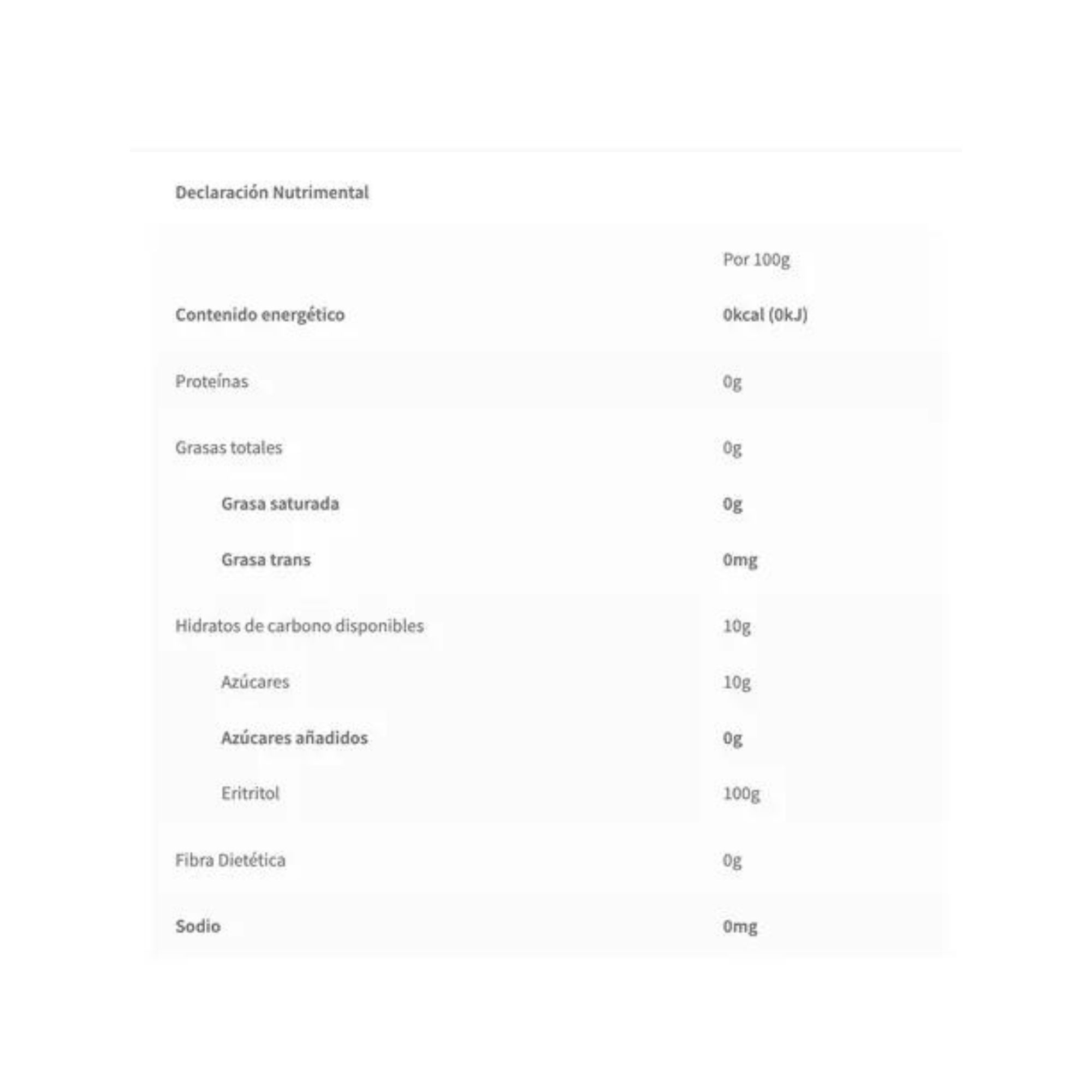Eritritol Puro 500g Ebien Endulzante Natural Keto Vegano