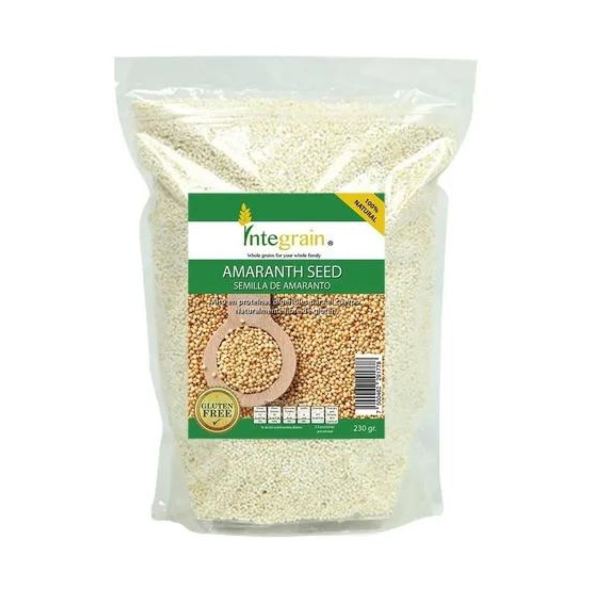 Amaranto Inflado 230g Integrain Sin Gluten