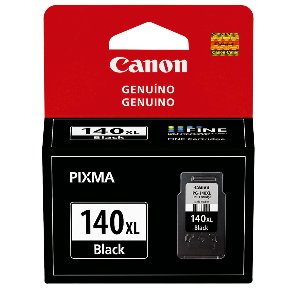 CARTUCHO CANON PG-140 XL NEGRO P/MG3110 MG3210 MG4210 MX391 MX451 MX52