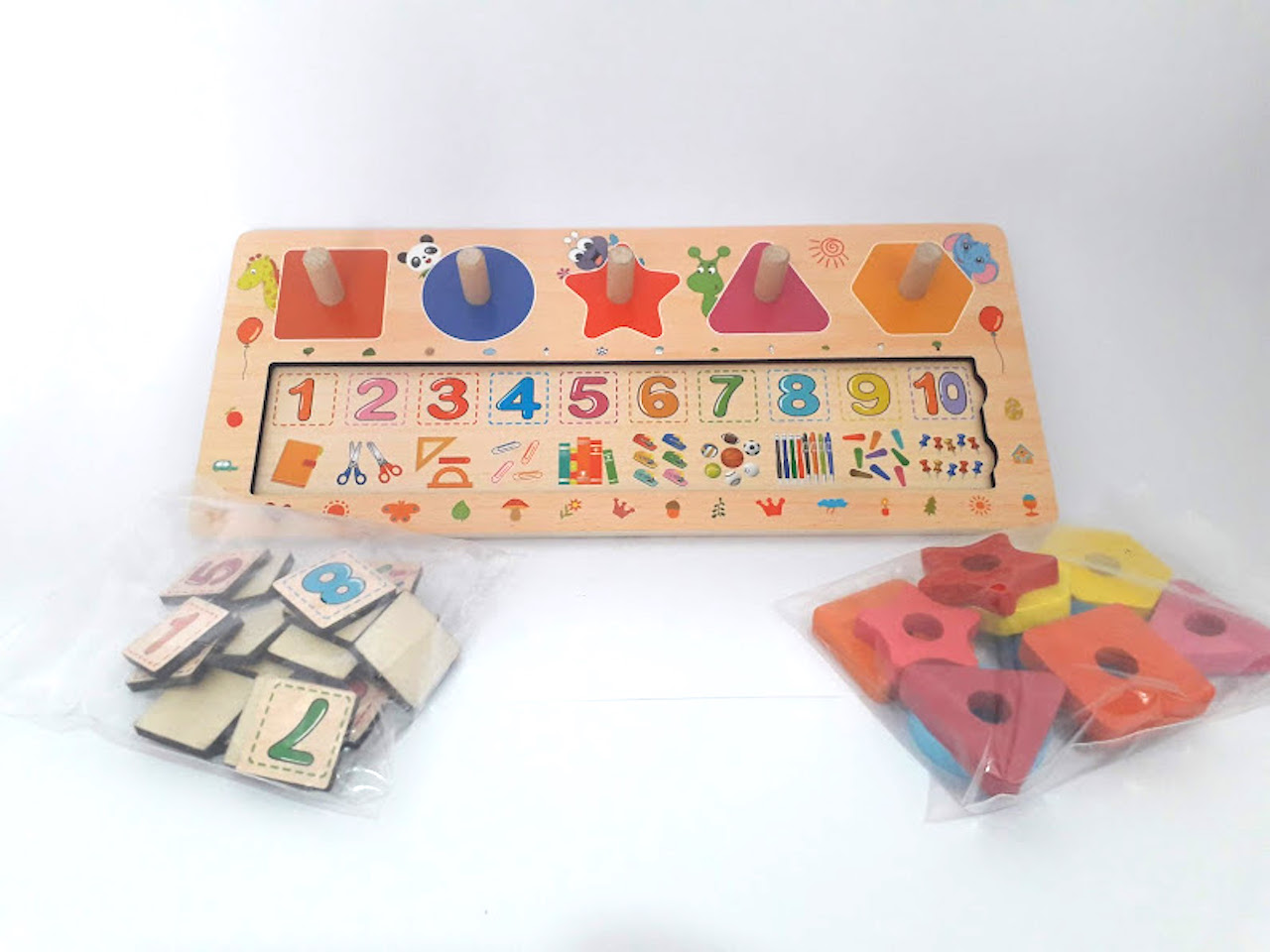 Juego diáctico madera