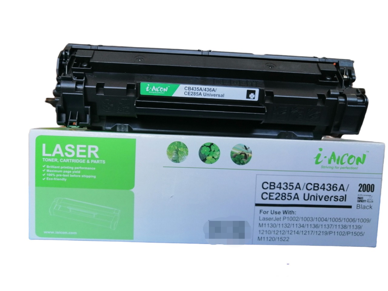 Cartucho tóner  CB435A (35 A) compatible  genérico nuevo para uso en, HP 1132w, CE285A, CB236A