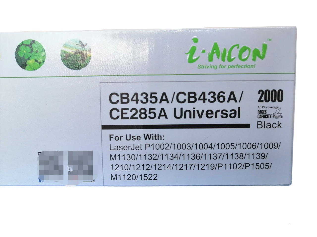 Cartucho tóner  CB435A (35 A) compatible  genérico nuevo para uso en, HP 1132w, CE285A, CB236A