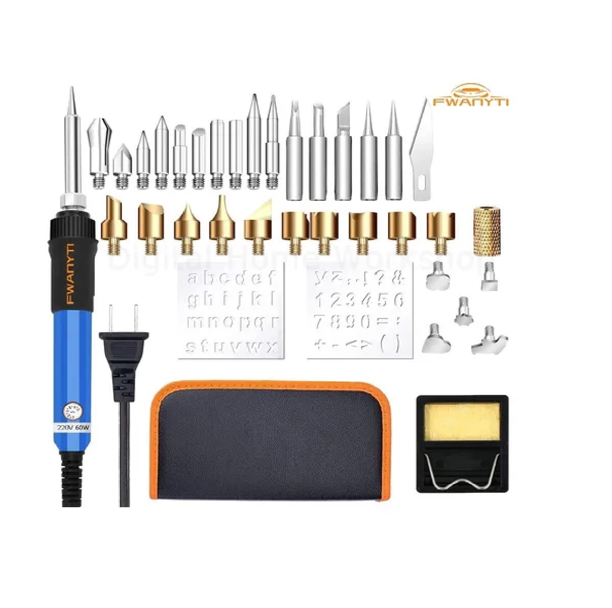 Kit Pirograbador De Madera  Regulable 60w