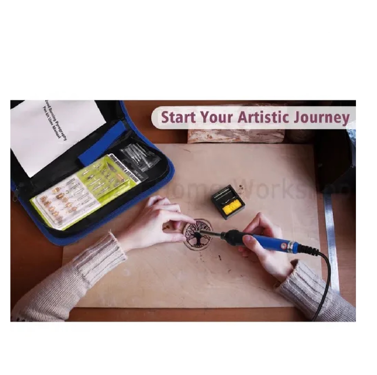 Kit Pirograbador De Madera  Regulable 60w