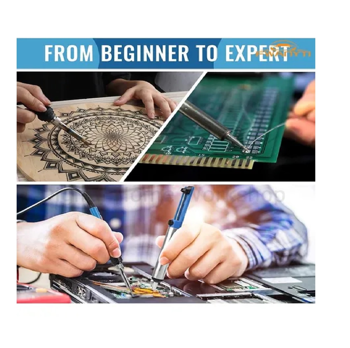 Kit Pirograbador De Madera  Regulable 60w