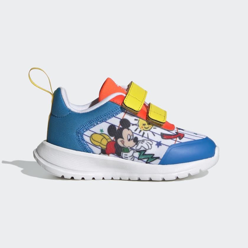 Tenis Adidas Tensaur Mickey Mouse Blanco Azul de Bebé Original