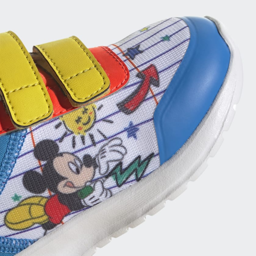 Tenis Adidas Tensaur Mickey Mouse Blanco Azul de Bebé Original