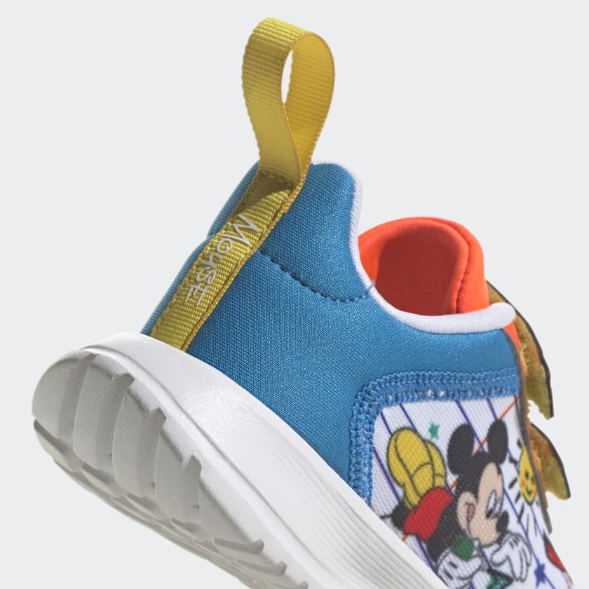 Tenis Adidas Tensaur Mickey Mouse Blanco Azul de Bebé Original