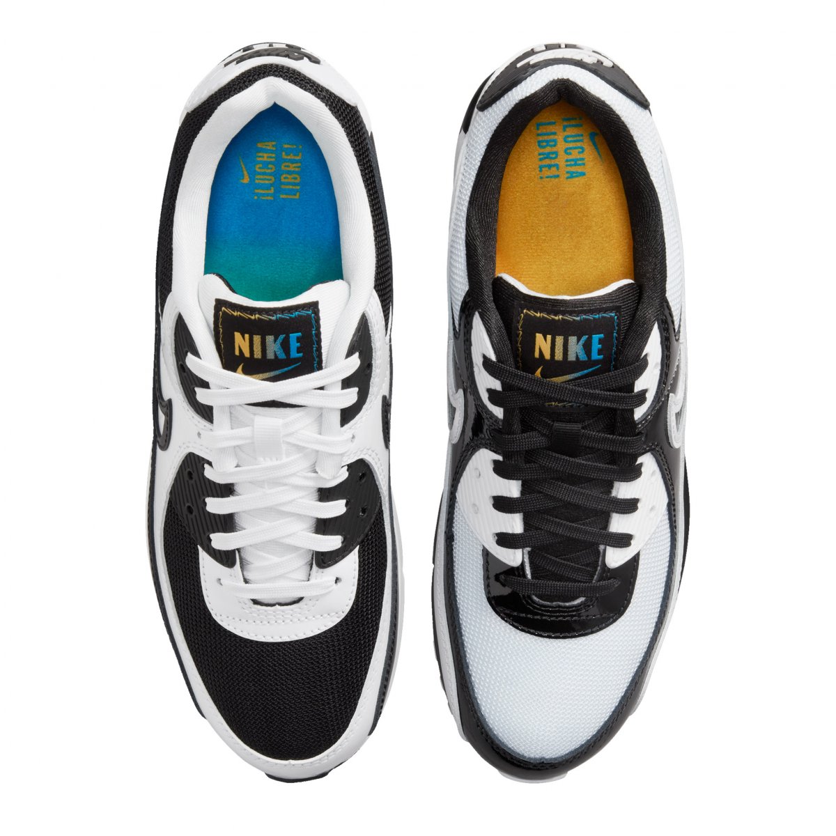 Tenis Nike Air Max 90 Lucha Libre White Black (DM6178-010)