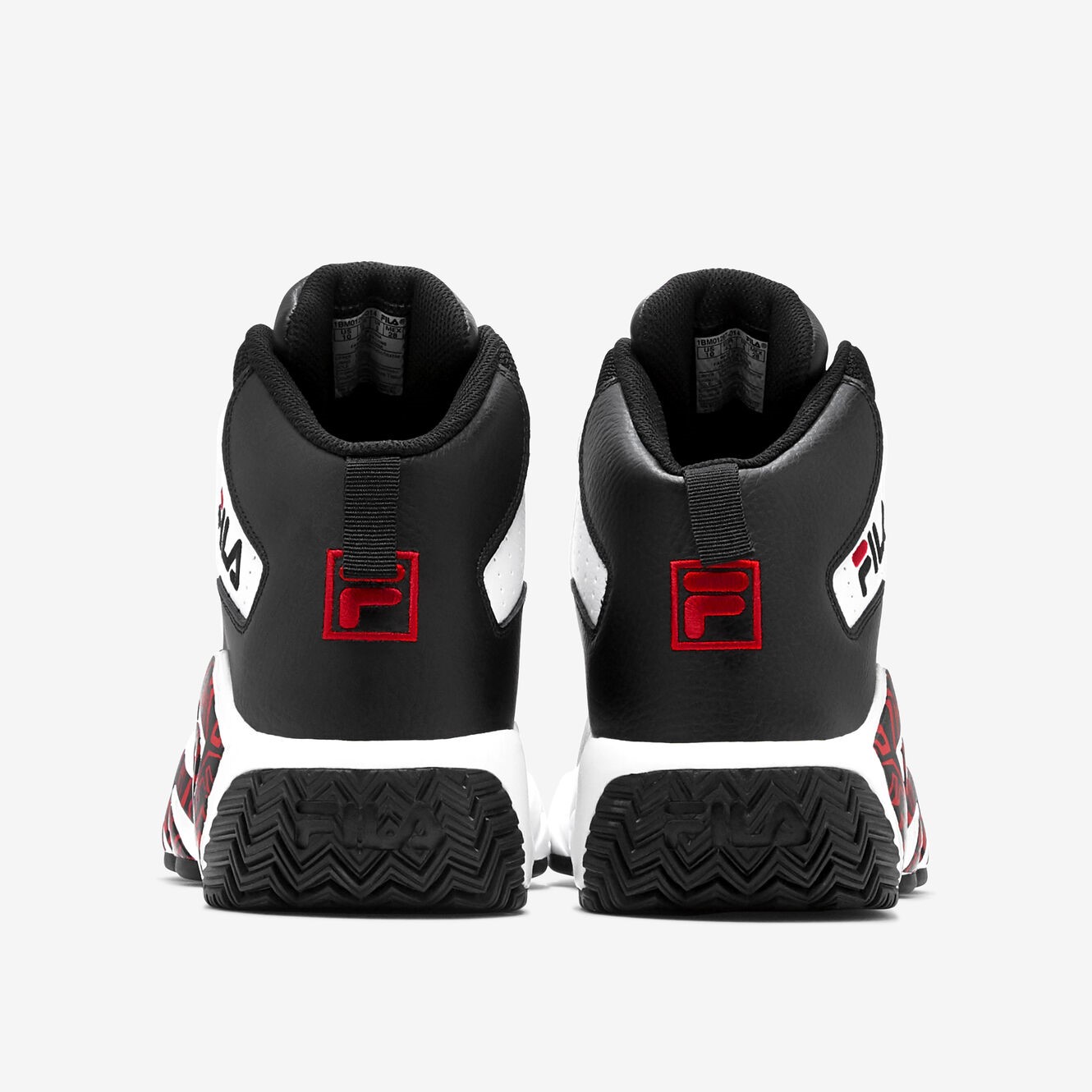 Tenis Fila MB Blanco Negro Rojo de Niños