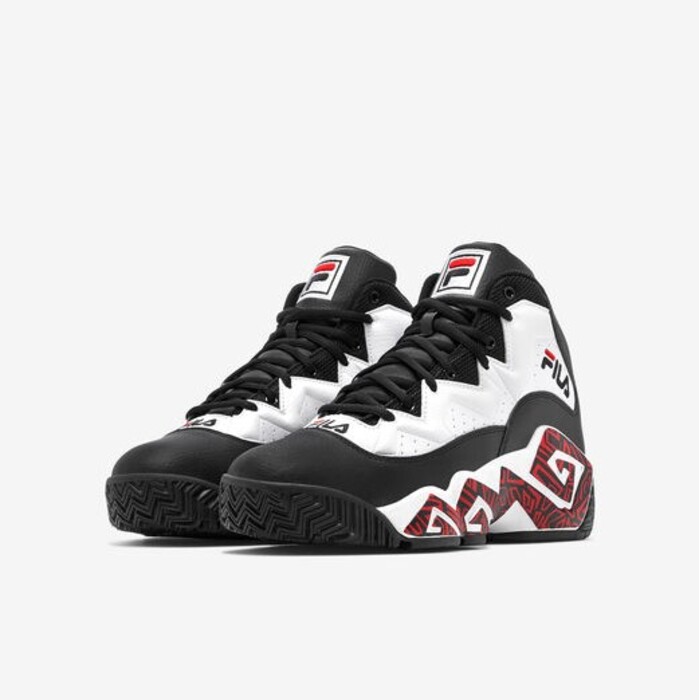 Tenis Fila MB Blanco Negro Rojo de Niños