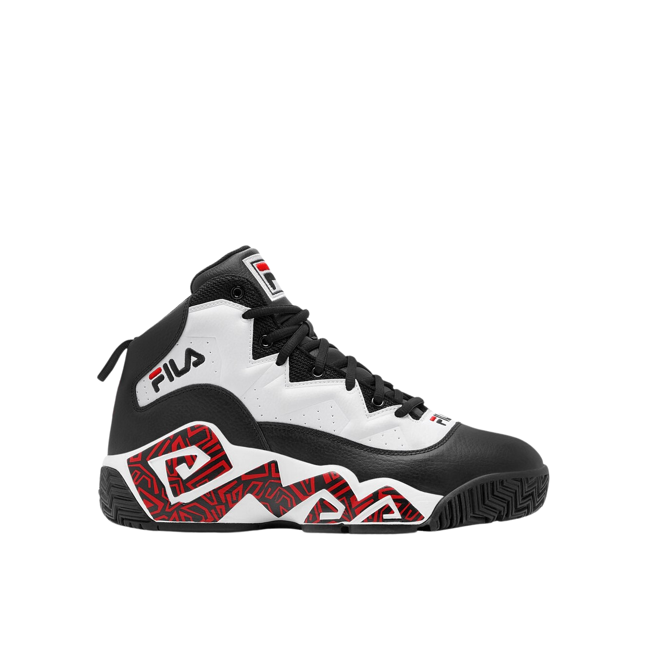 Tenis Fila MB Blanco Negro Rojo de Niños