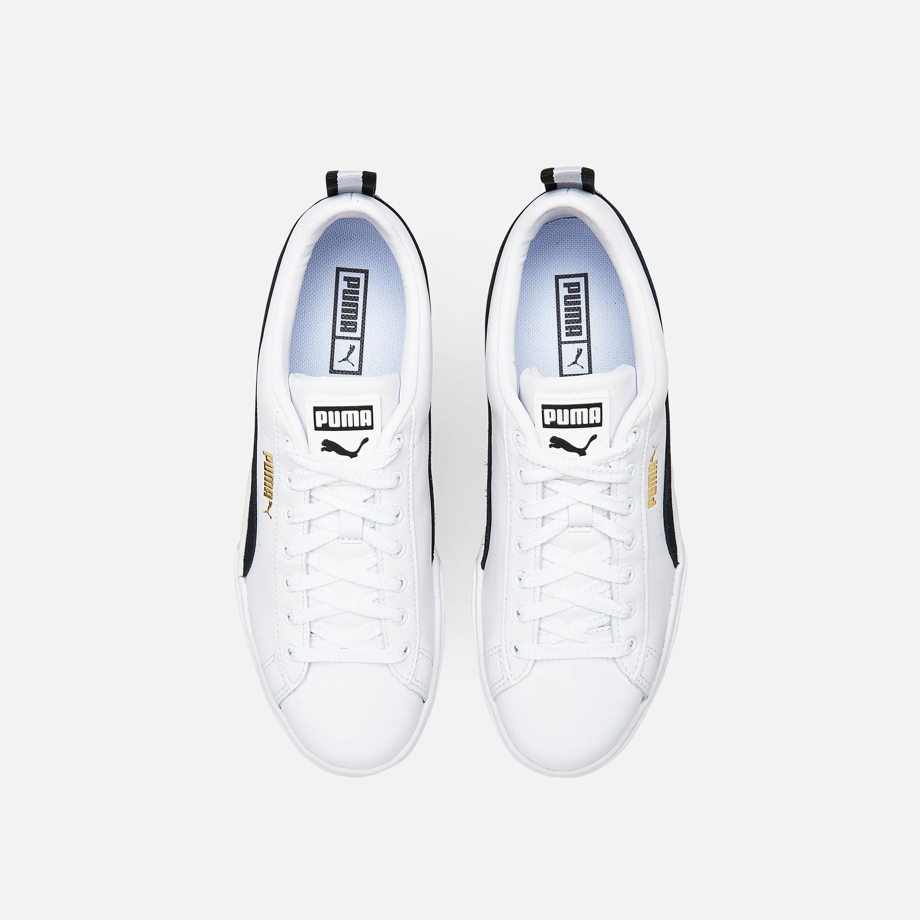 Tenis Puma Mayze Plataforma Blanco Negro De Dama