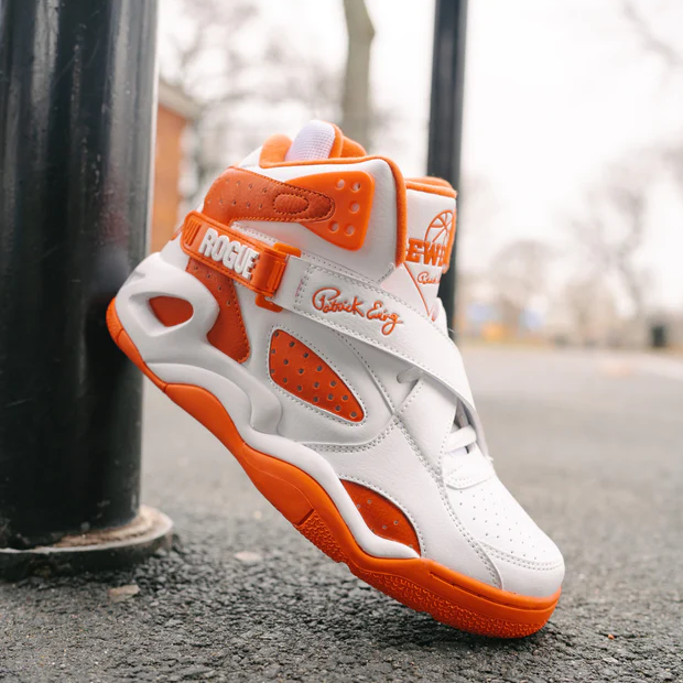 Tenis Patrick Ewing Rogue Blanco Naranja Caballero Original