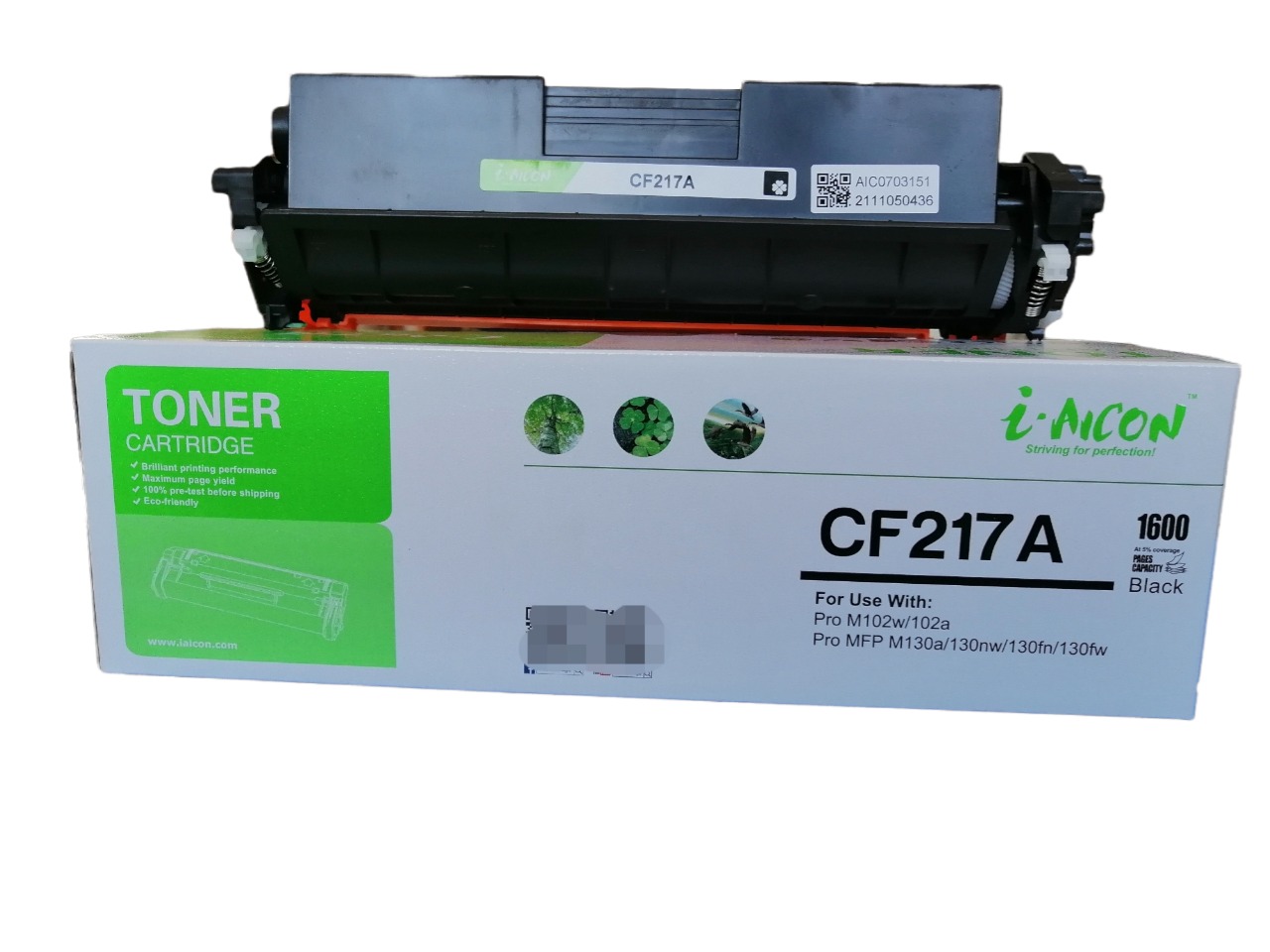 Cartucho tóner CF217 A (17 A) compatible genérico nuevo, para uso en HP PRO M102, M130MFW, M130FN