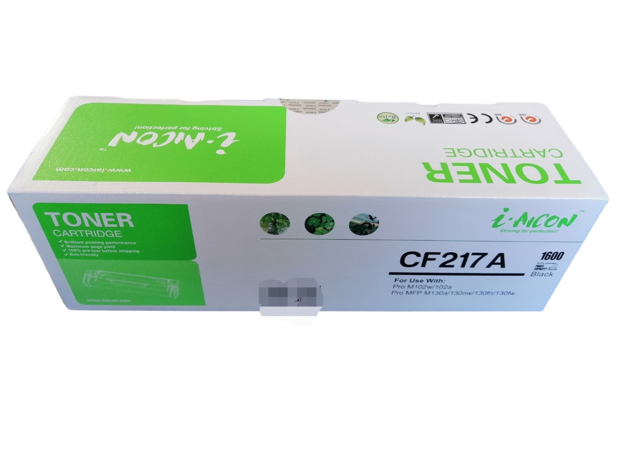 Cartucho tóner CF217 A (17 A) compatible genérico nuevo, para uso en HP PRO M102, M130MFW, M130FN