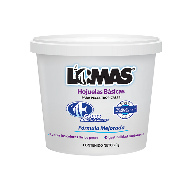 Alimento Básico Hojuelas Para Peces 20 Gramos Acuario