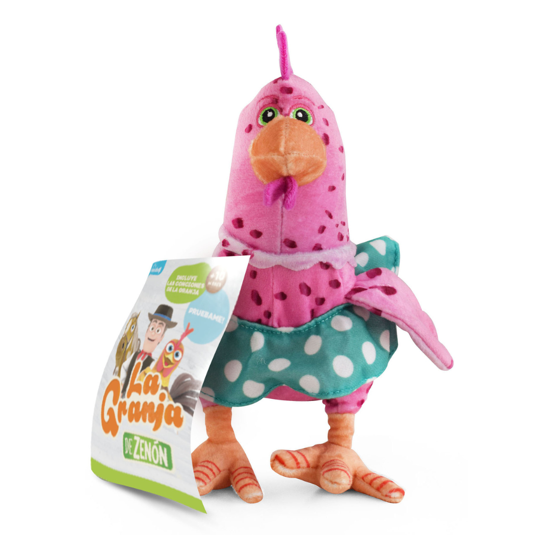 Peluche Musical La Gallina Bataraza de la Granja de Zenon El Reino Infantil