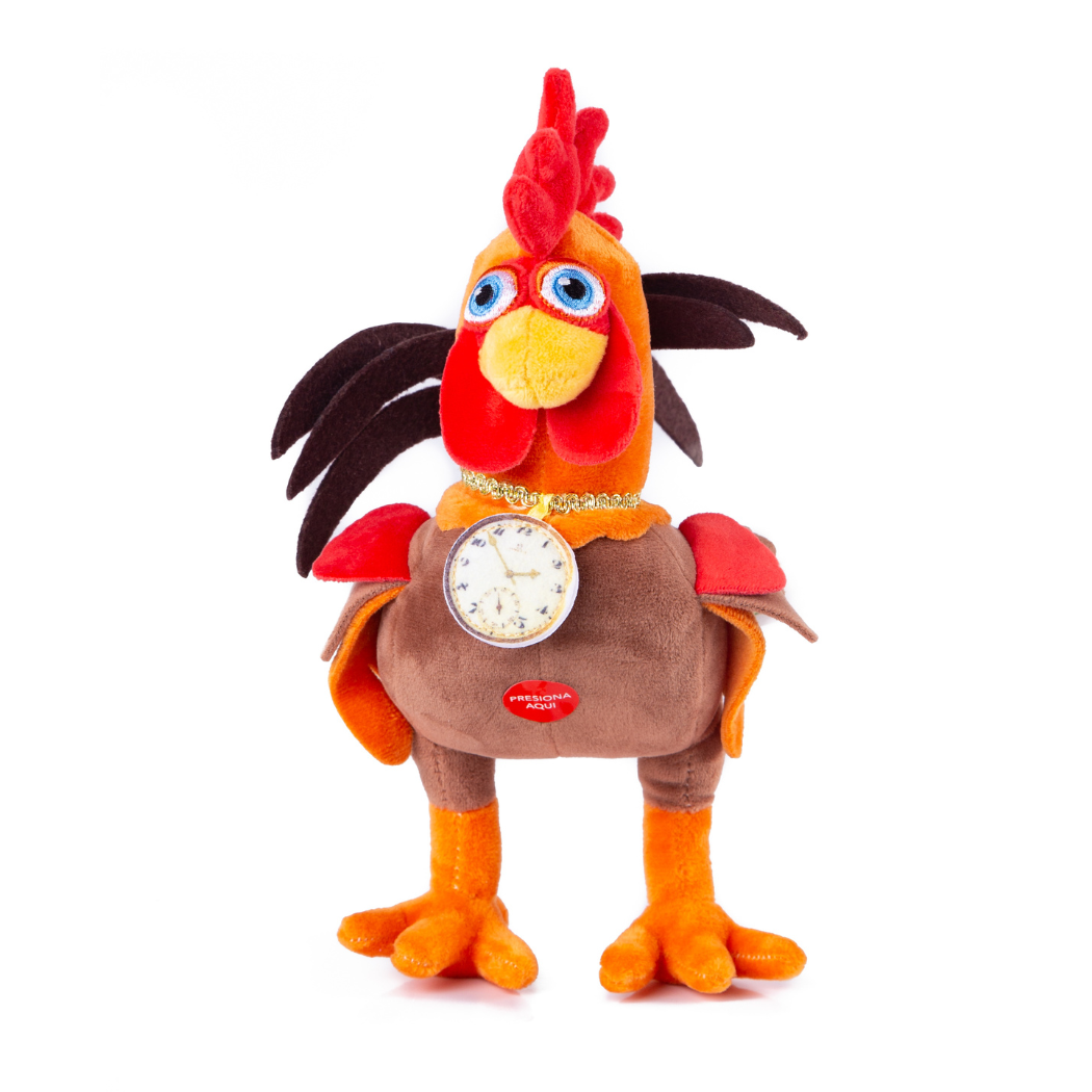 Peluche Musical Gallo Pinto de la Granja de Zenon El Reino Infantil