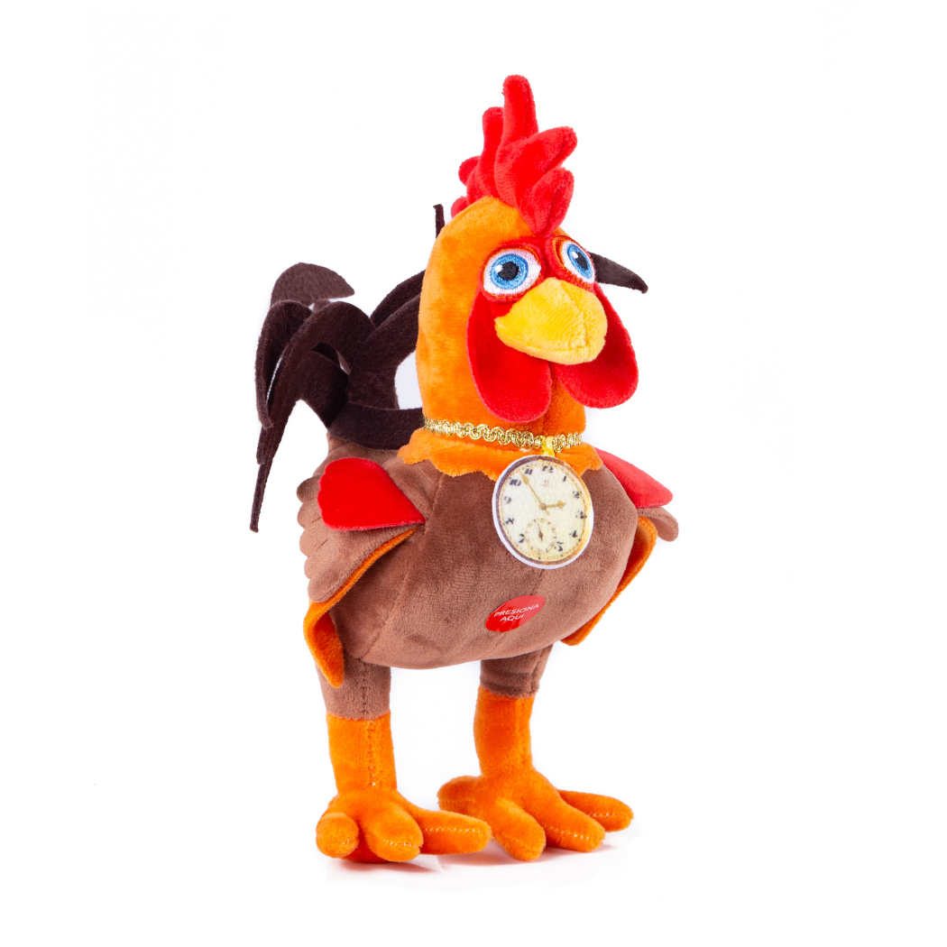 Peluche Musical Gallo Pinto de la Granja de Zenon El Reino Infantil