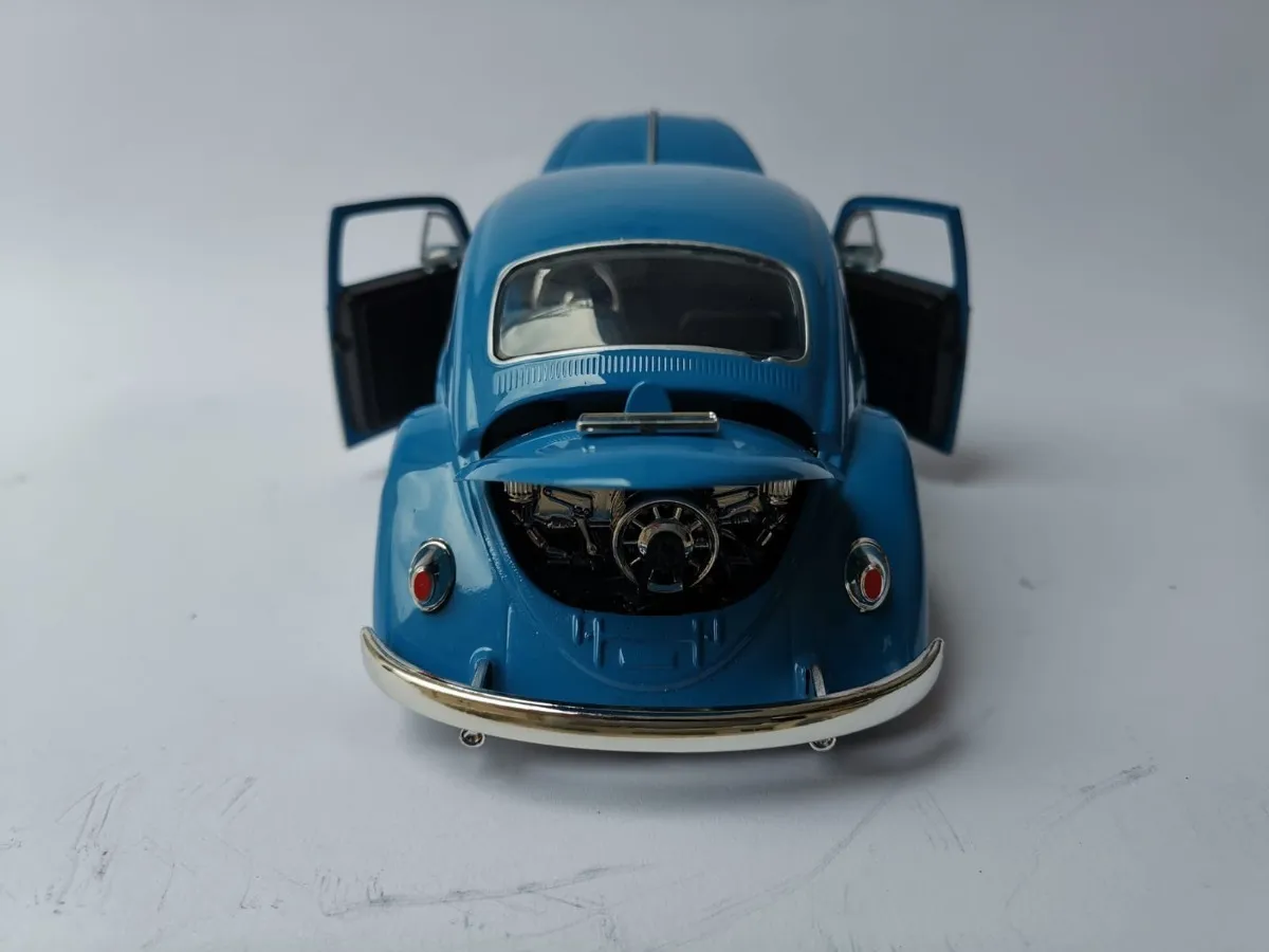 Vw Sedan 1967 Esc:1/24 Autos Escala Azul Liso