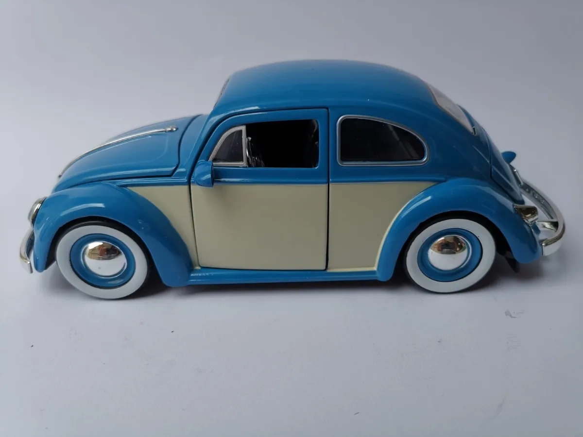 Vw Sedan 1967 Esc:1/24 Autos Escala Azul Liso