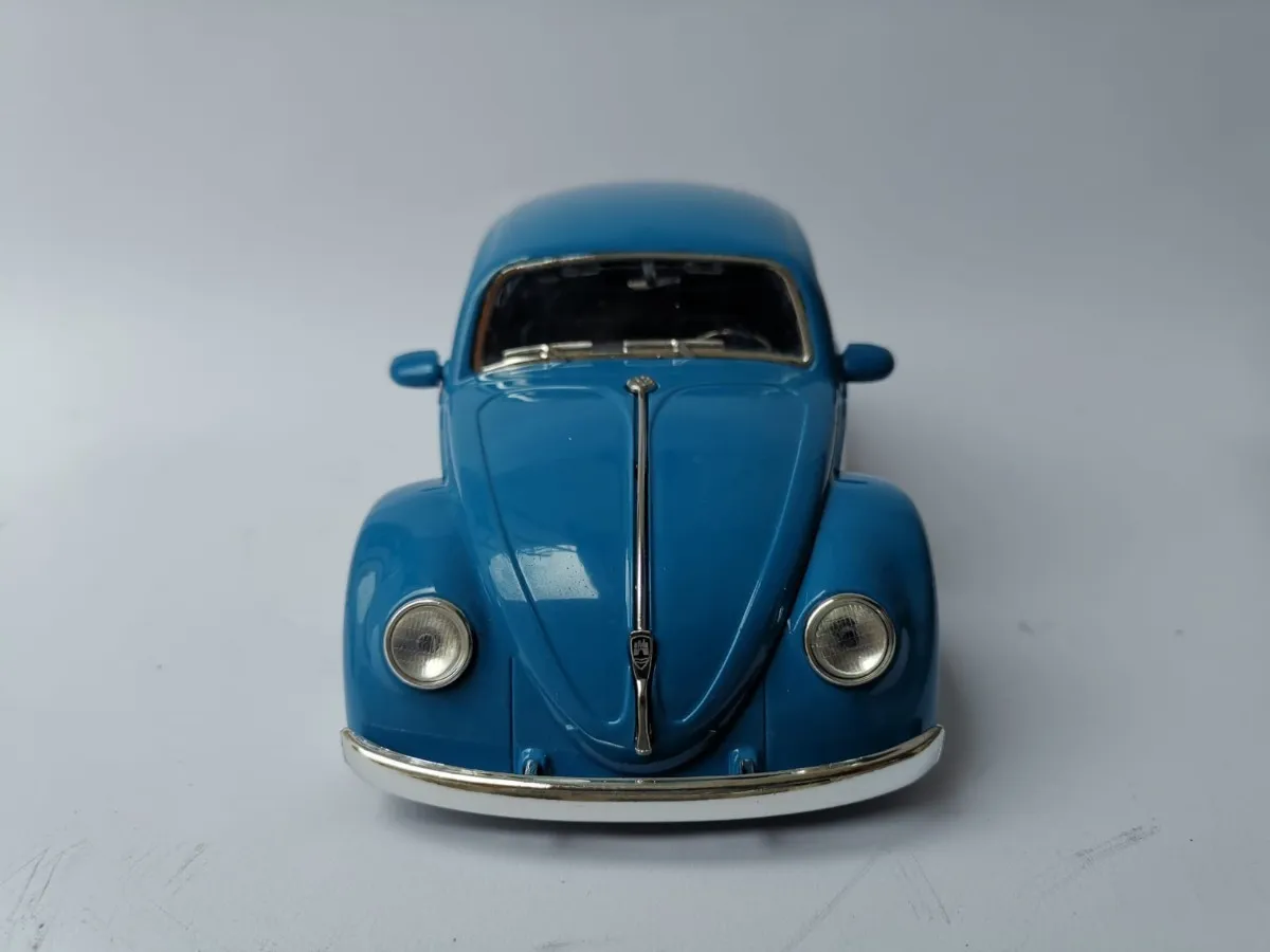 Vw Sedan 1967 Esc:1/24 Autos Escala Azul Liso