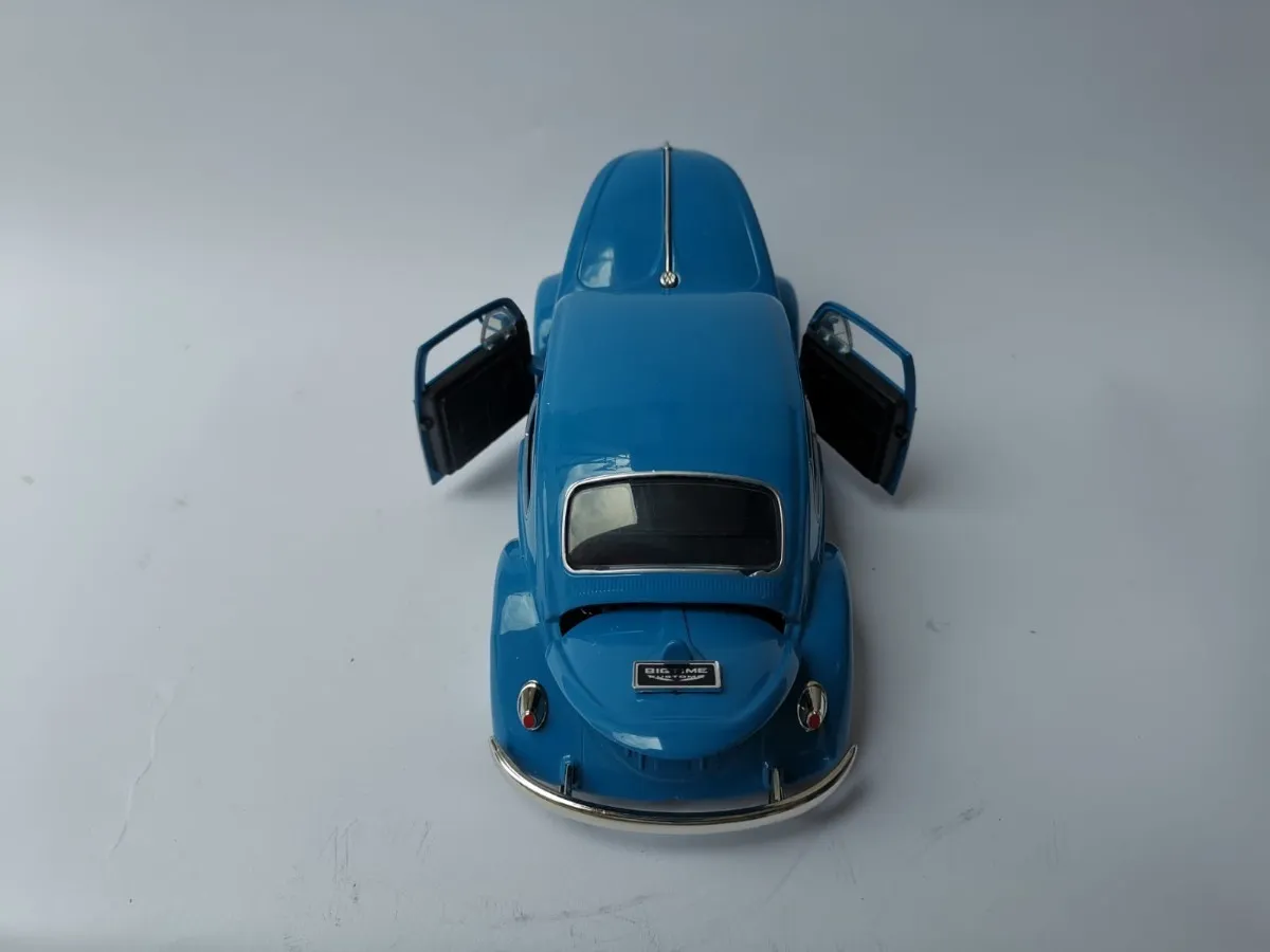 Vw Sedan 1967 Esc:1/24 Autos Escala Azul Liso