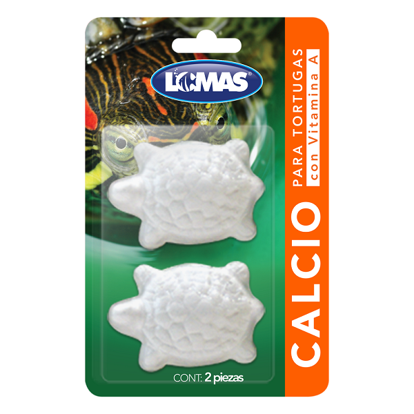 Calcio Para Tortuga 2 Piezas Con Vitamina A