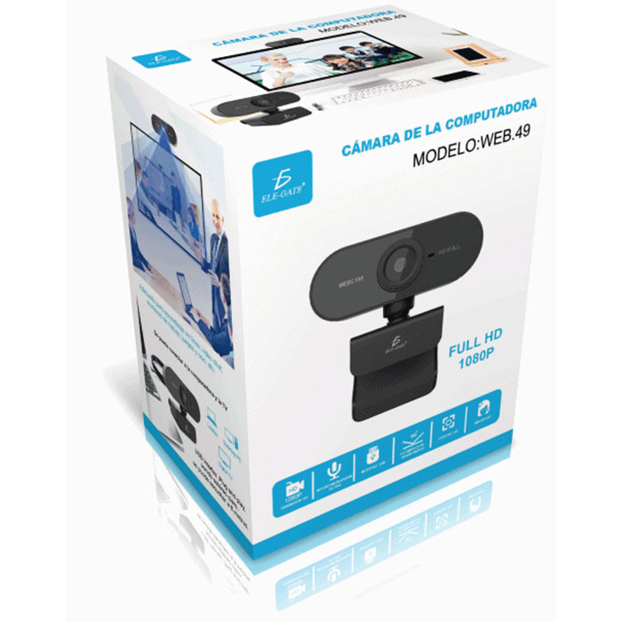 Webcam Usb Para Computadora 1080P HD Con Micrófono