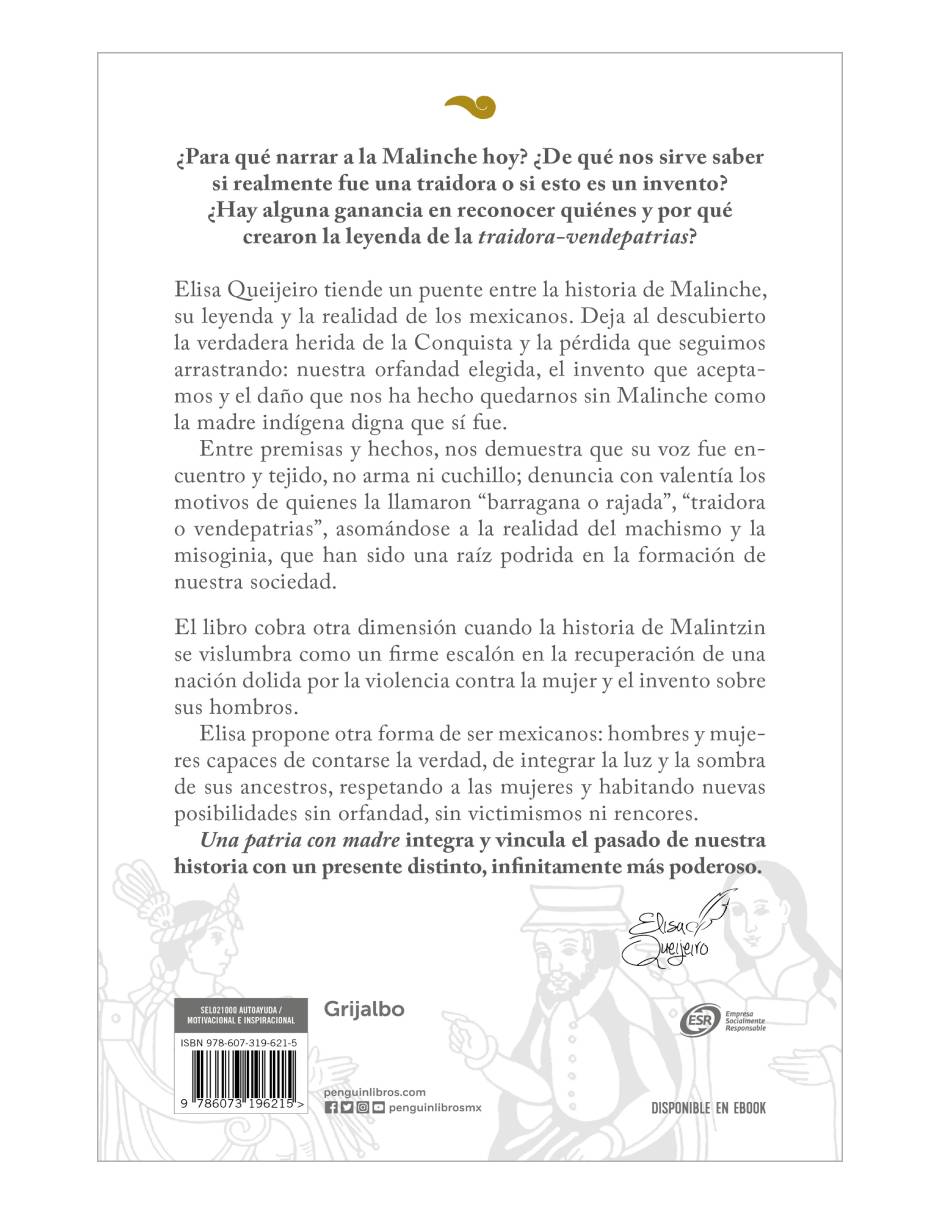 Una patria con madre Autor Elisa Queijeiro