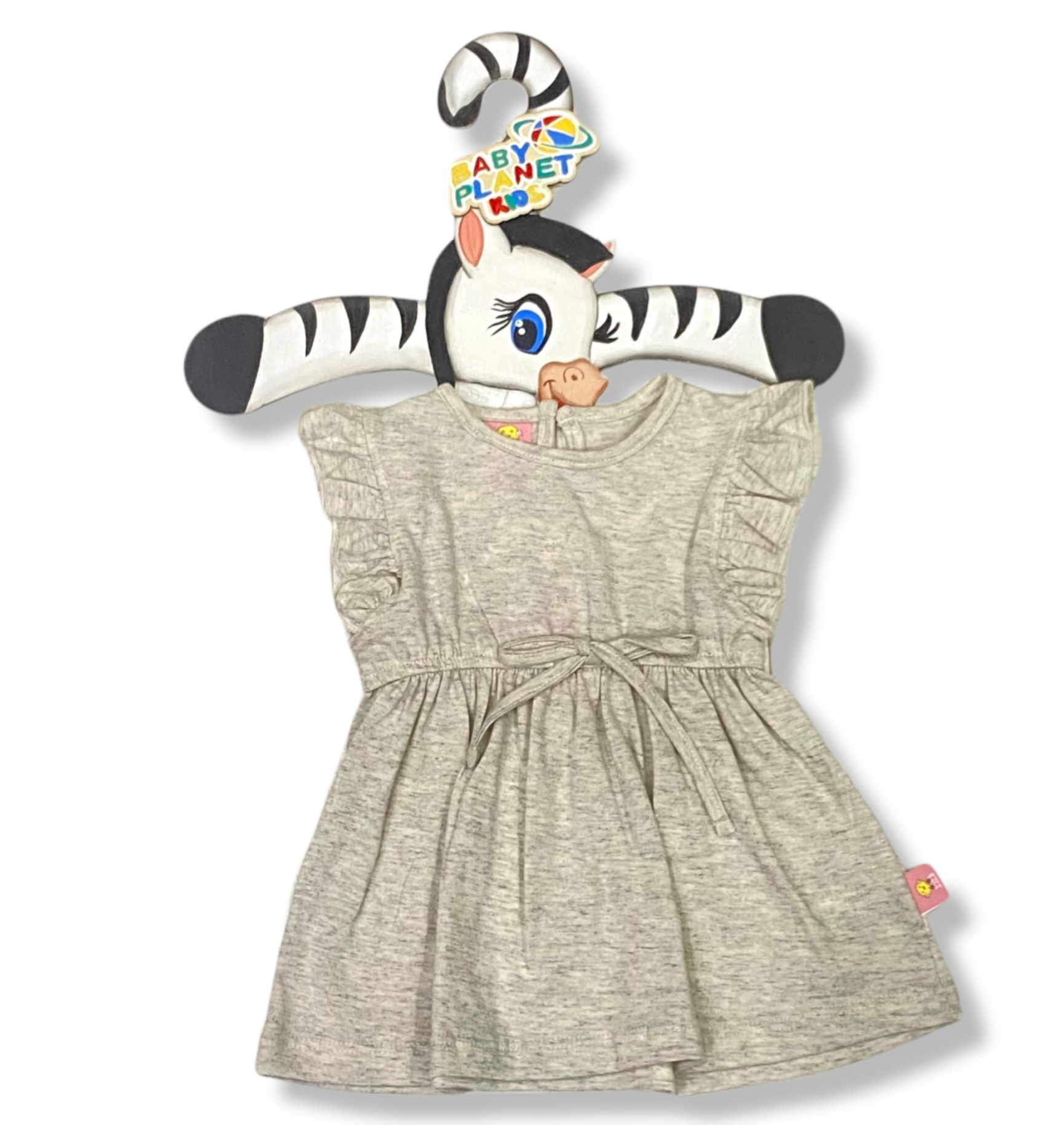Vestido Ligero Moño En La Cintura Para Bebé Niña 0 A 18 M